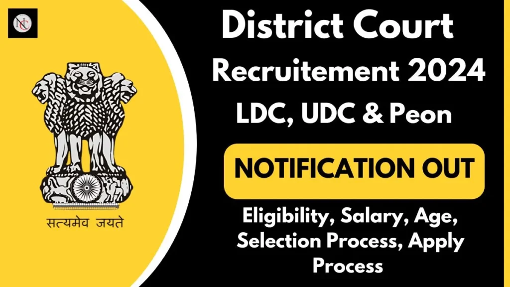 What is the qualification for LDC vacancy 2024? District Court