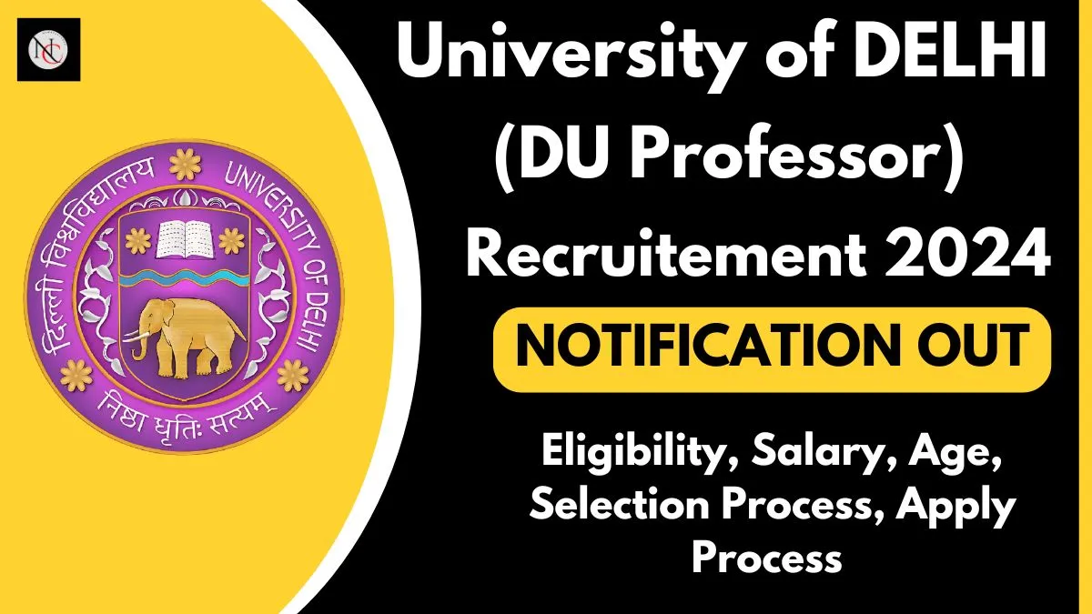 How to get a job as a professor in DU?